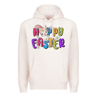 Pale Pink easter Premium Hoodie - MaliasSmallBusiness