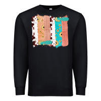 Black Western Cowhide Sunflower Jute Glitter Farm Life Brush Stroke Premium Sweatshirt - Bettercallsaul