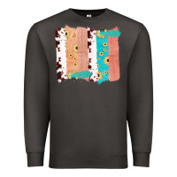 Smoke Western Cowhide Sunflower Jute Glitter Farm Life Brush Stroke Premium Sweatshirt - Bettercallsaul