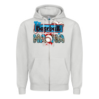 Dove Grey baseball nana with leopard Zipper Hoodie - Zillion Design Studio