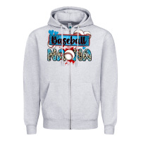 Heather Grey baseball nana with leopard Zipper Hoodie - Zillion Design Studio