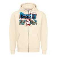 Sandshell baseball nana with leopard Zipper Hoodie - Zillion Design Studio
