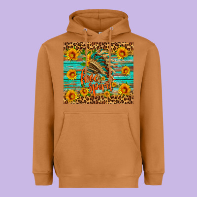 Free Spirit Heavyweight Hoodie Designed By Hra Design Shop