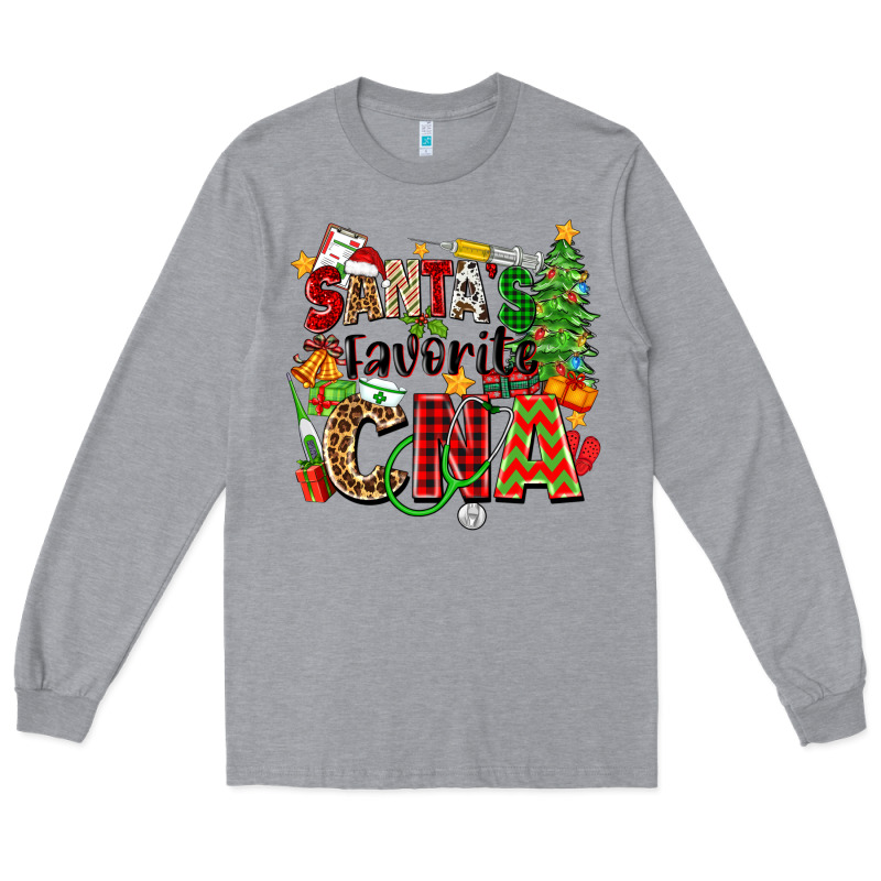 Santa's Favorite Cna Long Sleeve Tee by Zillion Design Studio | Teevron