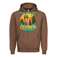 Chestnut life is better with a golden retriever Zipper Hoodie - texasbilliewilder