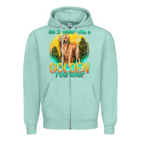Seafoam life is better with a golden retriever Zipper Hoodie - texasbilliewilder