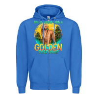 True Royal life is better with a golden retriever Zipper Hoodie - texasbilliewilder