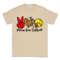 Mushroom peace love softball Classic Tee - Zillion Design Studio