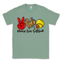 Sage peace love softball Classic Tee - Zillion Design Studio