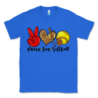 True Royal peace love softball Classic Tee - Zillion Design Studio