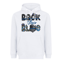 White back the blue1 Heavyweight Hoodie - CowhideDigitalArt