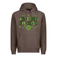 Coffee kiss me i'm irish Premium Hoodie - MaliasSmallBusiness