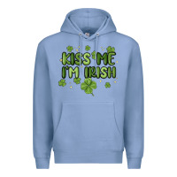 Colony Blue kiss me i'm irish Premium Hoodie - MaliasSmallBusiness