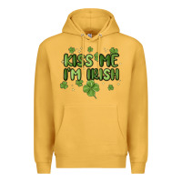 Mustard kiss me i'm irish Premium Hoodie - MaliasSmallBusiness