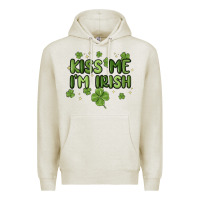 Oatmeal Heather kiss me i'm irish Premium Hoodie - MaliasSmallBusiness