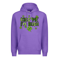 Purple kiss me i'm irish Premium Hoodie - MaliasSmallBusiness