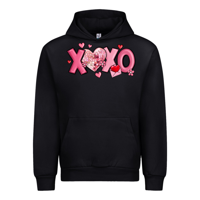 Xoxo Disco Heart Valentine's Day Urban Hoodie by MaliasSmallBusiness | Teevron