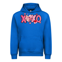 Cobalt xoxo disco heart valentine's day Urban Hoodie - MaliasSmallBusiness