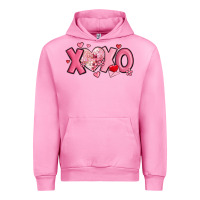 Fuchsia Pink xoxo disco heart valentine's day Urban Hoodie - MaliasSmallBusiness