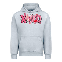 Heather Grey xoxo disco heart valentine's day Urban Hoodie - MaliasSmallBusiness
