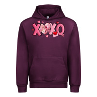 Mauve Wine xoxo disco heart valentine's day Urban Hoodie - MaliasSmallBusiness