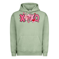 Pigment Oil Green xoxo disco heart valentine's day Urban Hoodie - MaliasSmallBusiness