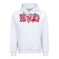 White xoxo disco heart valentine's day Urban Hoodie - MaliasSmallBusiness