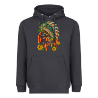 Smoke free spirit sunflower and indian headdress Heavyweight Hoodie - HRA Design Shop