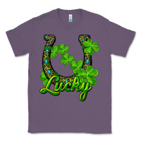 Lavender lucky shamrock horseshoe Classic Tee - RanaPortraitStore