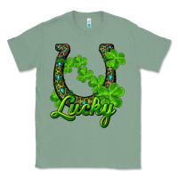 Sage lucky shamrock horseshoe Classic Tee - RanaPortraitStore