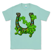 Seafoam lucky shamrock horseshoe Classic Tee - RanaPortraitStore