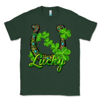 Sports Green lucky shamrock horseshoe Classic Tee - RanaPortraitStore