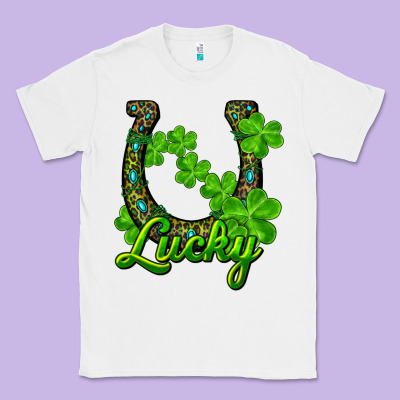 Lucky Shamrock Horseshoe Classic Tee Designed By Ranaportraitstore