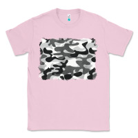 Bubblegum Pink black and white camouflage Classic Tee - BarkalooDesign