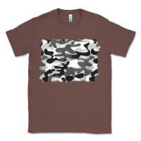 Chestnut black and white camouflage Classic Tee - BarkalooDesign