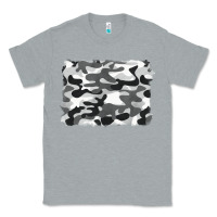 Heather Grey black and white camouflage Classic Tee - BarkalooDesign