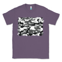 Lavender black and white camouflage Classic Tee - BarkalooDesign