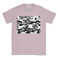 Lilac black and white camouflage Classic Tee - BarkalooDesign