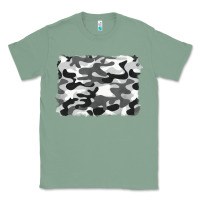 Sage black and white camouflage Classic Tee - BarkalooDesign