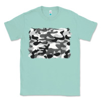 Seafoam black and white camouflage Classic Tee - BarkalooDesign
