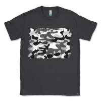 Smoke black and white camouflage Classic Tee - BarkalooDesign