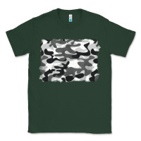 Sports Green black and white camouflage Classic Tee - BarkalooDesign