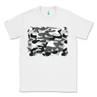 White black and white camouflage Classic Tee - BarkalooDesign