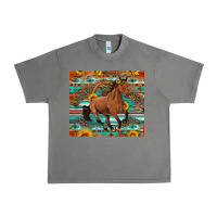 Galloping Horse Aztec Sunflower Urban Heavy Tee | Teevron