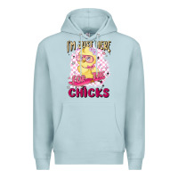 Blue Mist i'm just here for the chicks Premium Hoodie - MaliasSmallBusiness