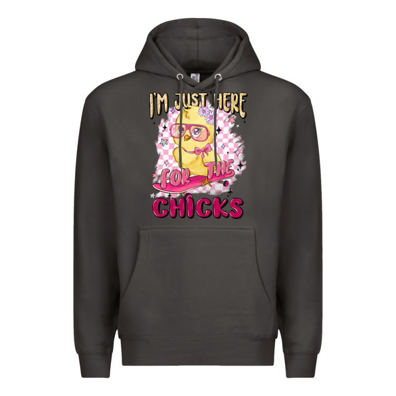 I'm Just Here For The Chicks Premium Hoodie by MaliasSmallBusiness | Teevron