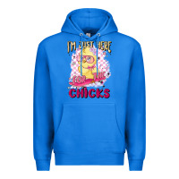 True Royal i'm just here for the chicks Premium Hoodie - MaliasSmallBusiness