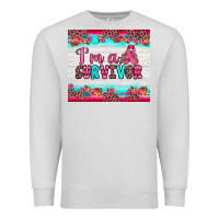 Dove Grey i'm a survivor Premium Sweatshirt - JahusDesignShop