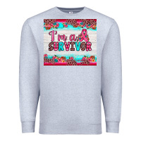 Heather Grey i'm a survivor Premium Sweatshirt - JahusDesignShop