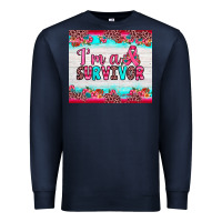 Navy i'm a survivor Premium Sweatshirt - JahusDesignShop